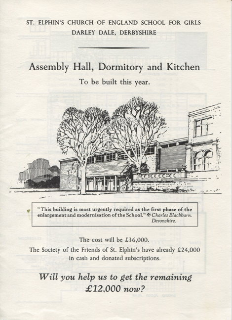 1960s Appeal for Assembly Hall, Dormitory and Kitchen